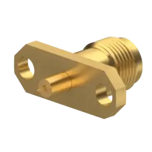 HUBER+SUHNER Type 23 SMA Panel Receptacle, Jack (Female, Flange Mount), 50 Ω, 18 GHz
