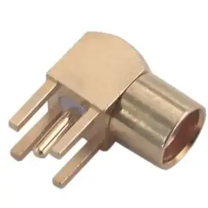 HUBER+SUHNER 85 Series MMCX Right-Angle PCB Jack (Female), 50 Ω, 6 GHz