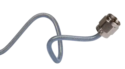 HUBER+SUHNER MINIBEND-12HT Flexible Microwave Cable Assembly, SMA (M) to SMA (M), 50 Ω, DC-24 GHz, 12 in